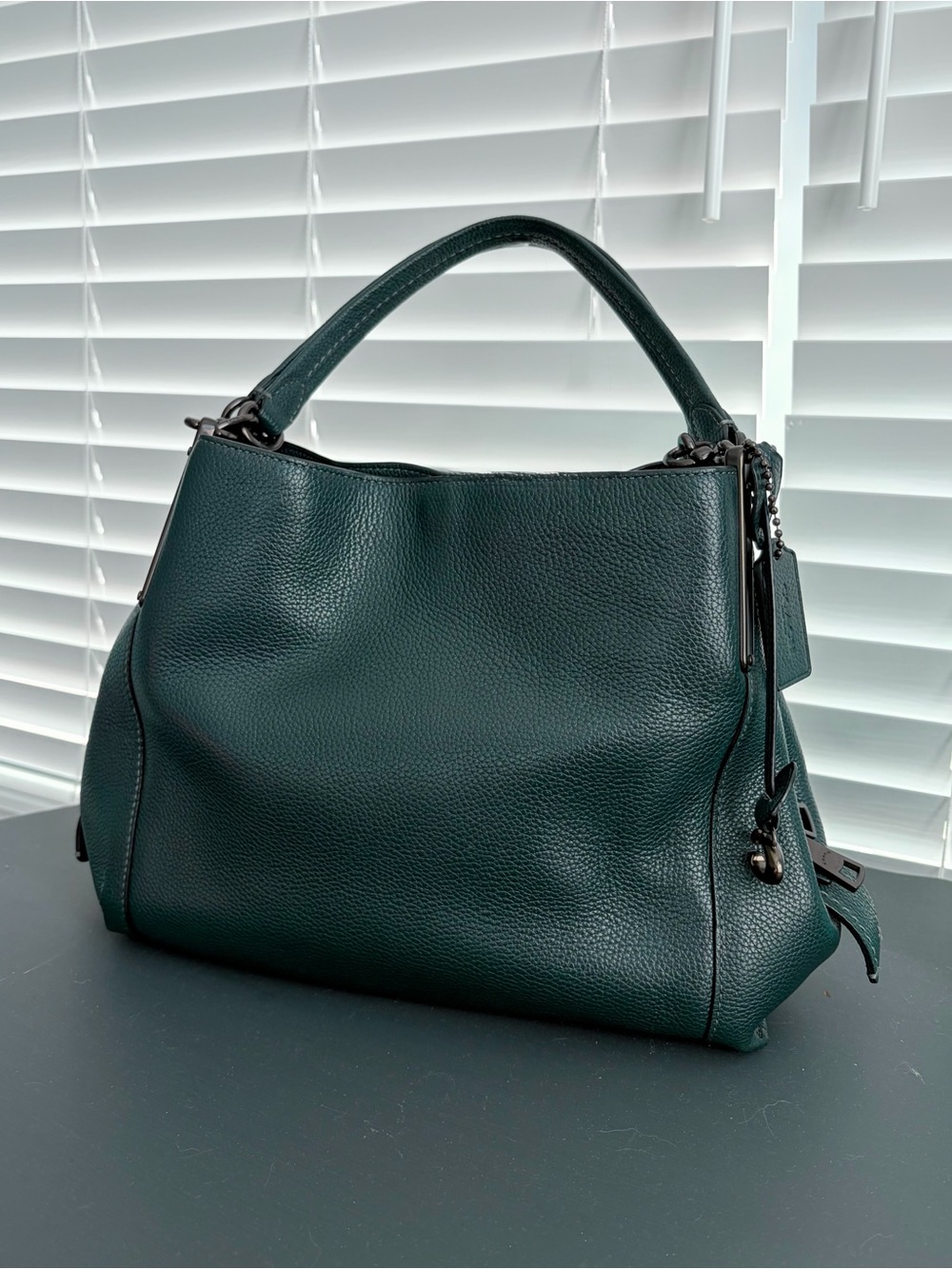 COACH Dalton 28 Midnight (Dark Greenish Blue) with Gunmetal Hardware - Picture 2 of 10